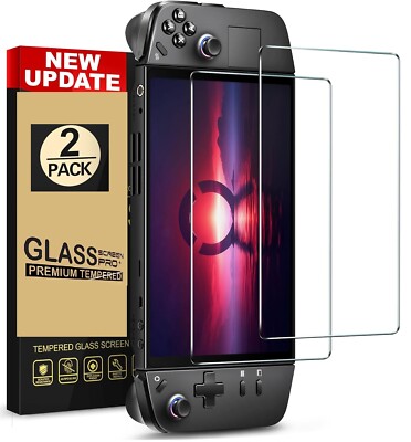 2 PACK For Lenovo Legion Go Game Console Glass Screen Protector Protective Cover