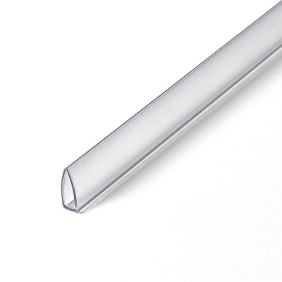 Plastics 130-Cl-8 Clear 1/8 Inch Rigid Vinyl Plastic Clear Plastic U Channel ...