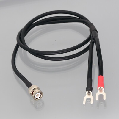 BNC male  to Dual  U-type Spade M6 Fork open Terminals RG58 test cable 1~16FT