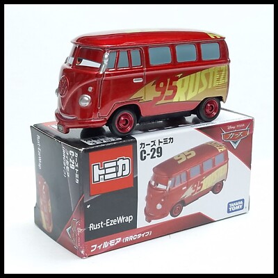 Tomica Disney CARS C-29 Fillmore Volkswagen RRC Type Rust-Eze Wrap Tomy (B)