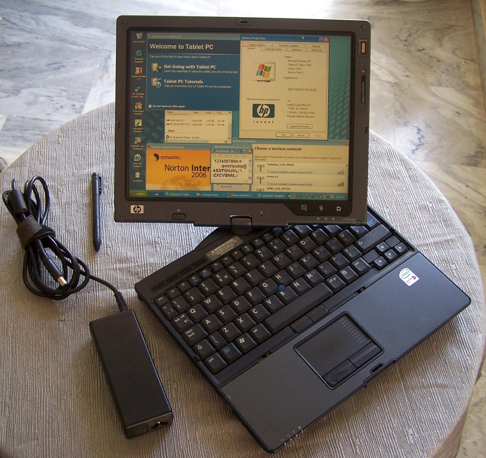 HP Compaq TC-4400 touch swivel Convertible Laptop-Tablet–Νο