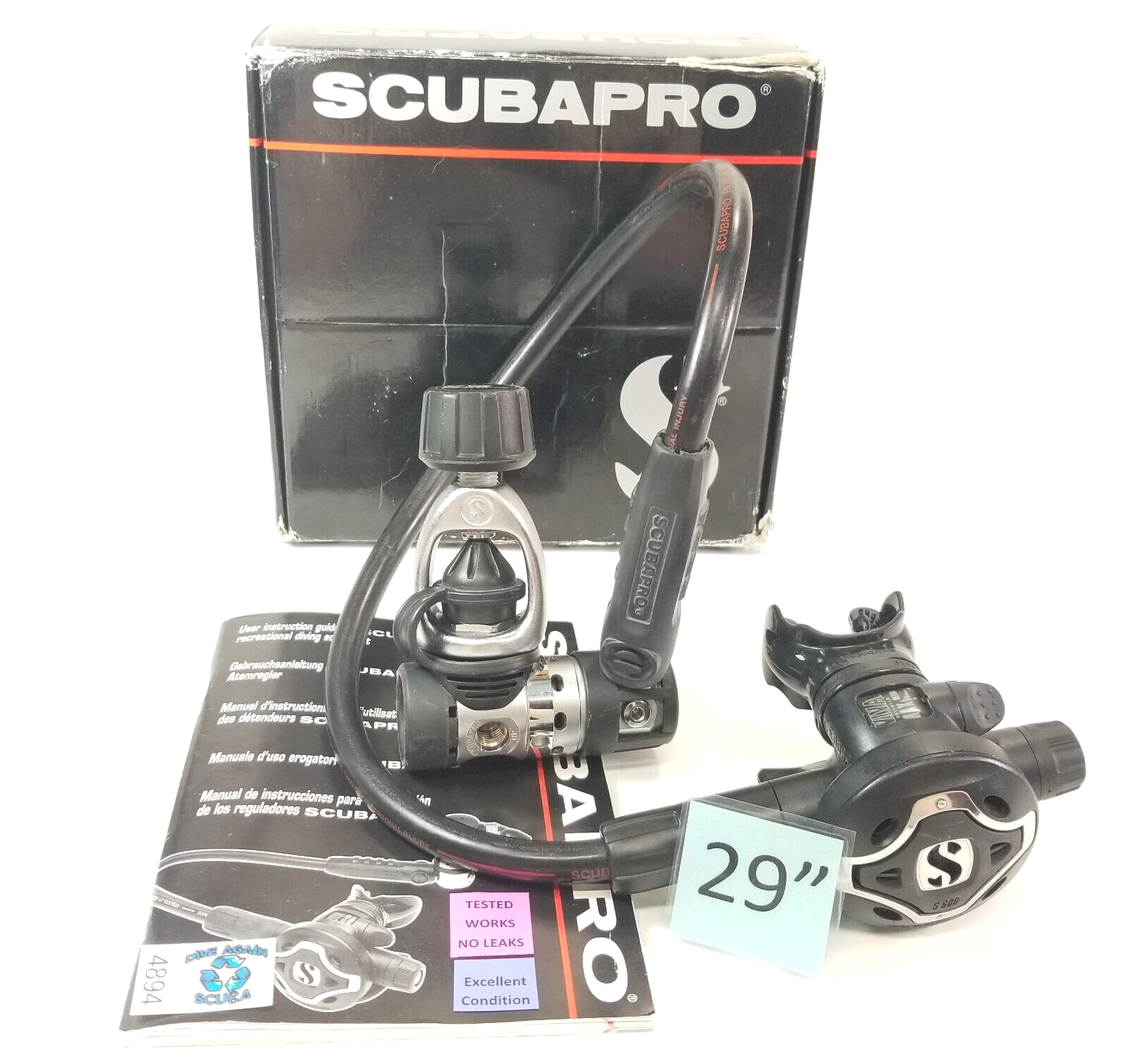 ScubaLab: Regulators - SCUBAPRO MK25/S600 | Scuba Diving