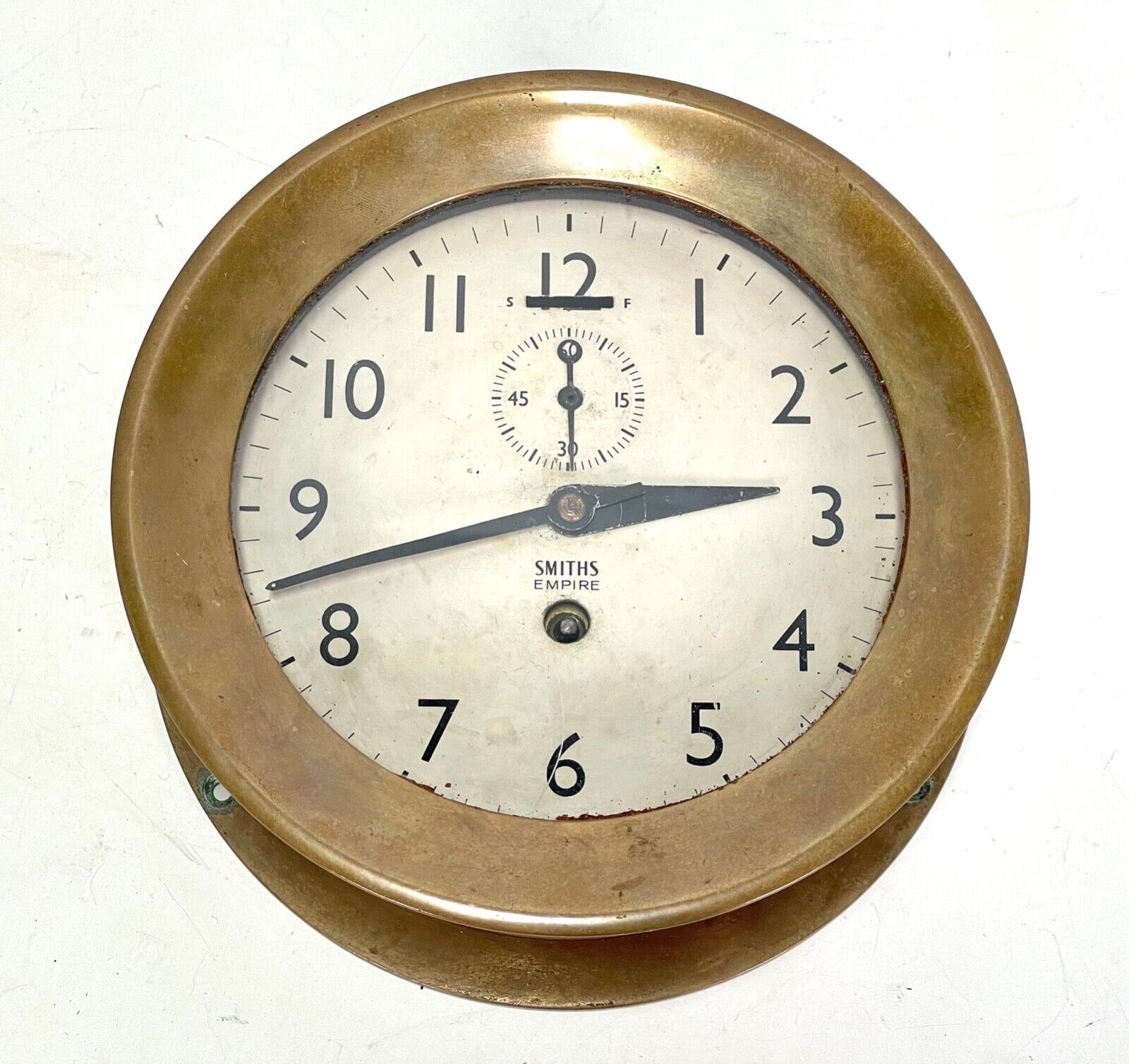 Antique Smiths Empire Ship Wall Clock - Great Britain ,1950s Antique Smiths Empire Ship Wall Clock - Great Britain ,1950s