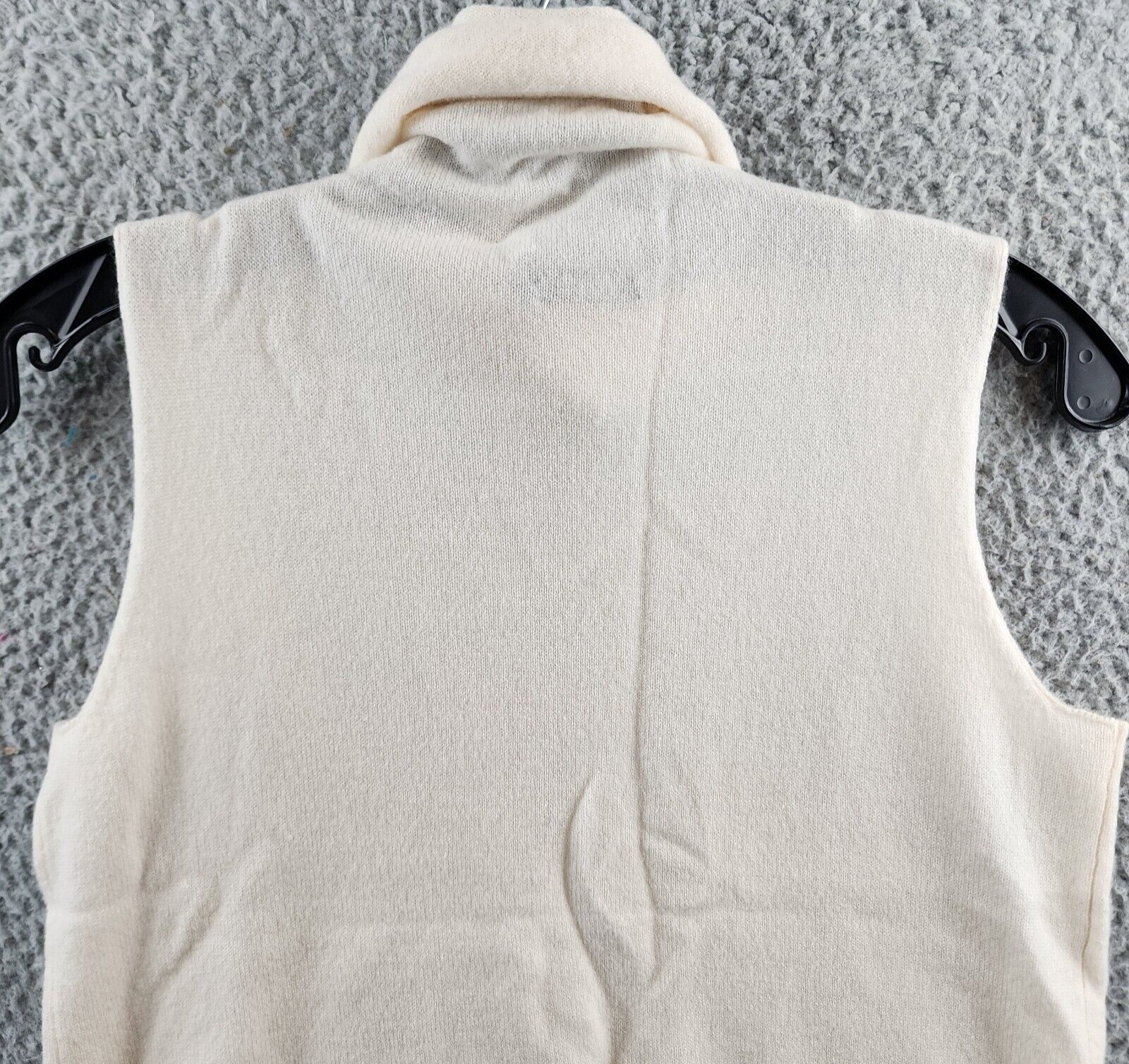 Lauren Ralph Lauren Turtleneck Cashmere Shell Top Womens S Winter Cream Pullover - Picture 12 of 13