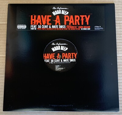 MOBB DEEP 50 CENT NATE DOGG Have A Party 12'' PROMO VINYL Hip Hop Thug Rap lp cd
