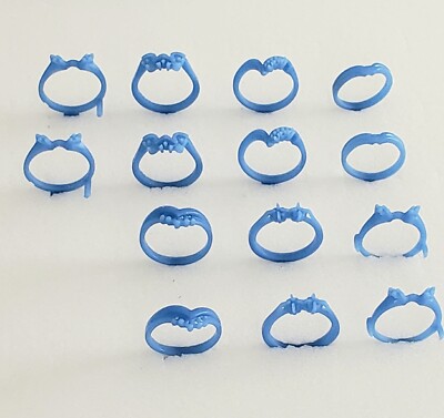14 Ring Guard/Enhancers.  Jewelry Wax Patterns for lost wax casting 23-038