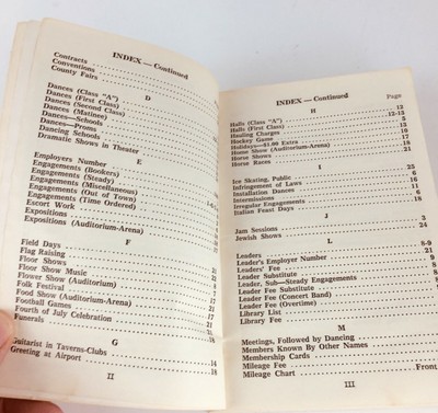 Vintage 1966 Milwaukee UNION DIRECTORY Musicians Association A.F. of M. Local 8