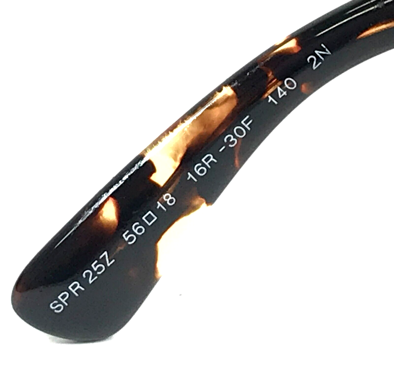 Pre-owned Prada Sunglasses Spr25z 16r-30f Tortoise Square Frames W/ Blue Lenses 56-18-140