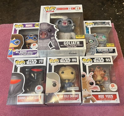 Funko Pop! Mixed Lot Start Wars Marvel Cheshire Cat Evolve