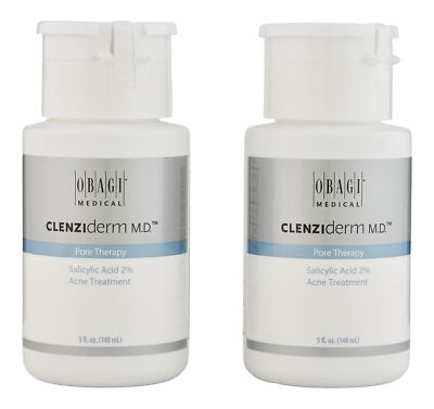 Obagi Clenziderm M.D. Pore Therapy 2 Ct 5 fl oz118 ml. Skin Treatment