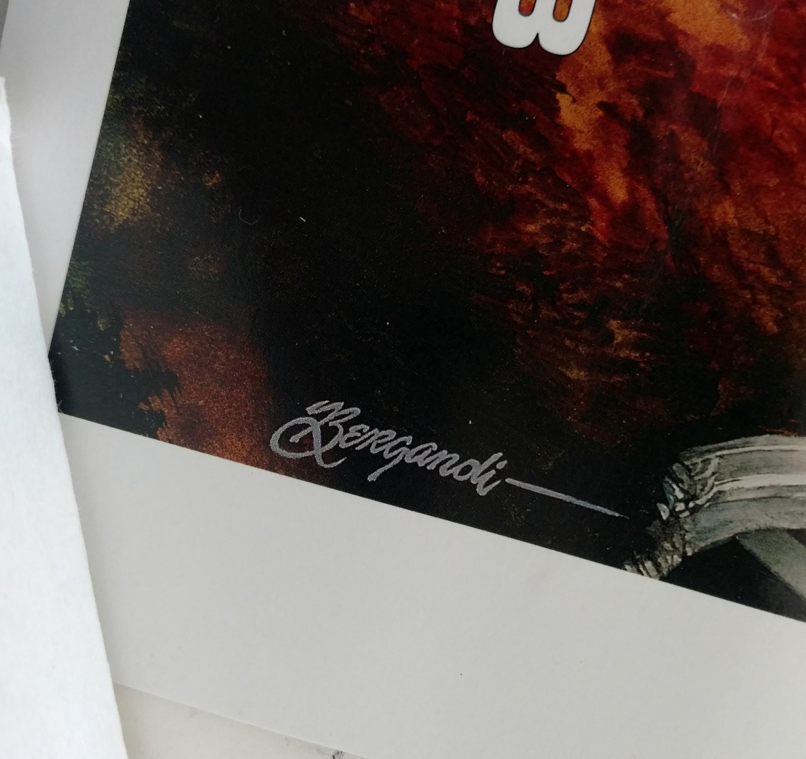 Vintage Ferrari Poster 350 America Winner '51 Mille Miglia Bergandi Artist NART