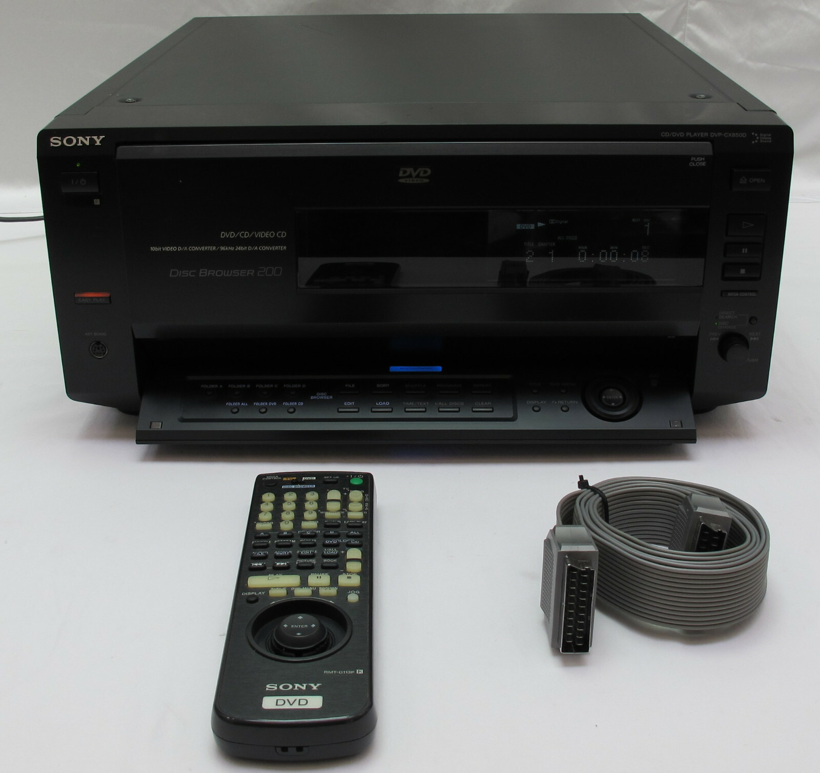 Sony DVP-CX 850 D 200 DVD/CD/Video-CD-Wechsler Disc Browser Rarität, Selten