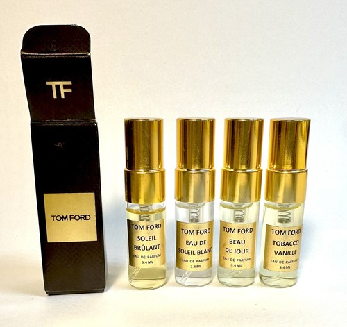 Tom Ford 3.4mlx4 Soleil Blanch Brulant Beau De Jour Tobacco Vanille Authentic