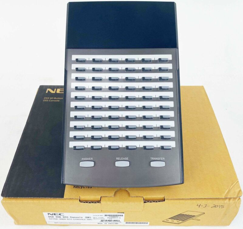 Nec Dsx Dx7na-60bd 60-button Dss Console (1090024) - Bulk - New