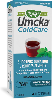 Nature's Way Umcka Coldcare Homeopathic, Shortens Colds, Sore Throat, Cough, and