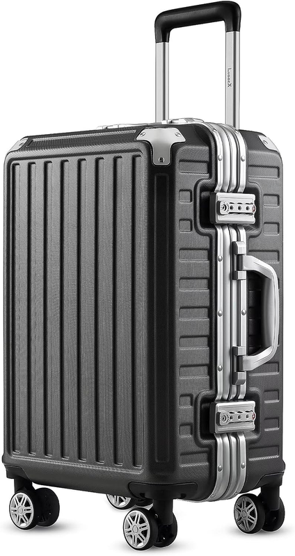 LUGGEX Hard Shell Carry on Luggage with Aluminum Frame - 100