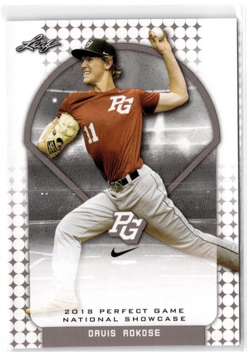 2018 Leaf Perfect Game National Showcase - Davis Rokose #106