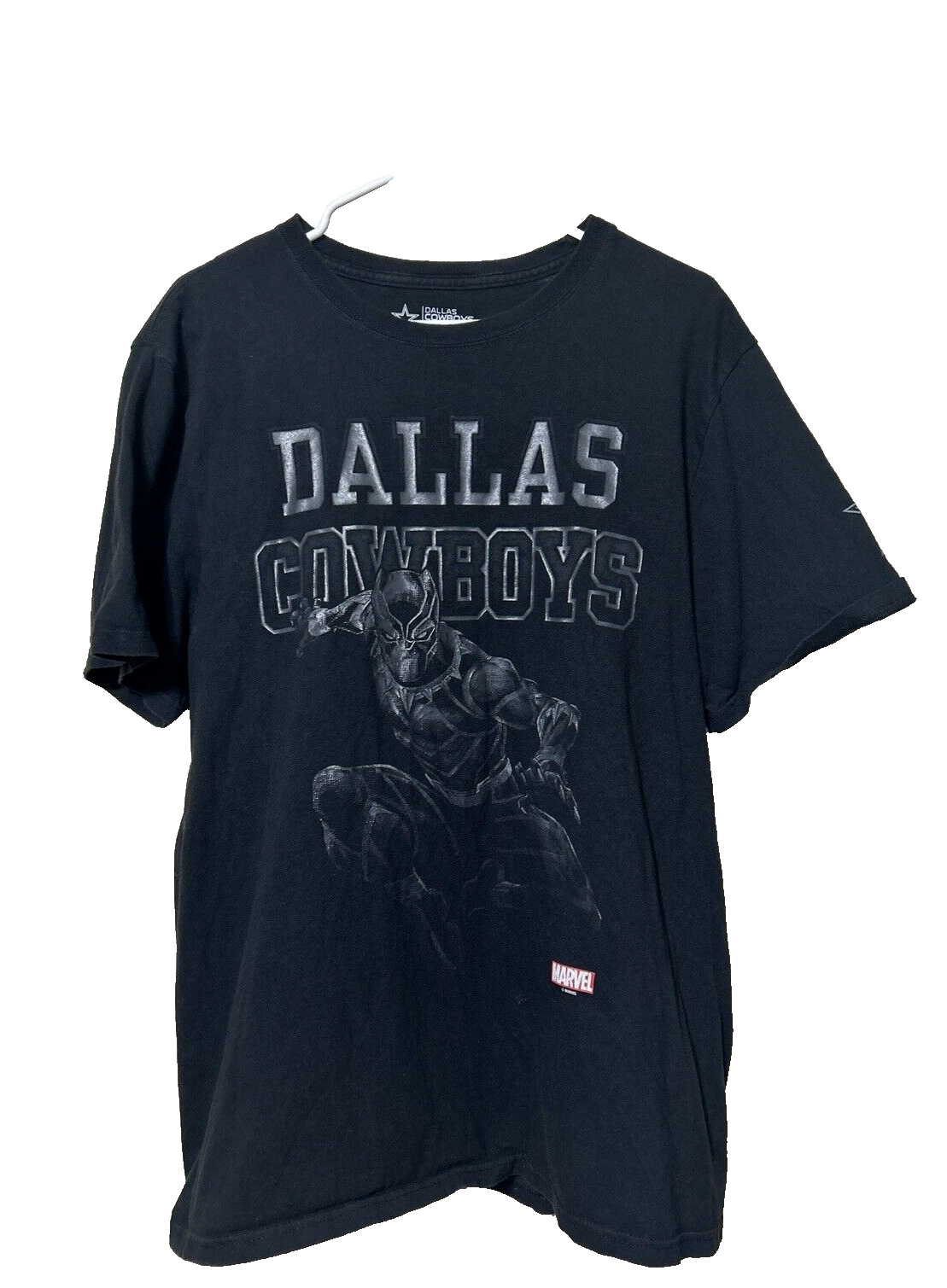DALLAS COWBOYS Tシャツ Lサイズ ブラック Dallas Cowboys Marvel Black Panther Mens Black T-Shirt Size
