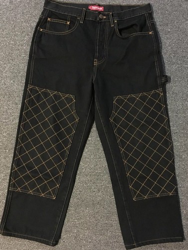 Supreme Diamond Stitch Double Knee Jeans 34 Pants Skate Box Supreme Diamond Stitch Double Knee Jeans 34 Pants Skate Box