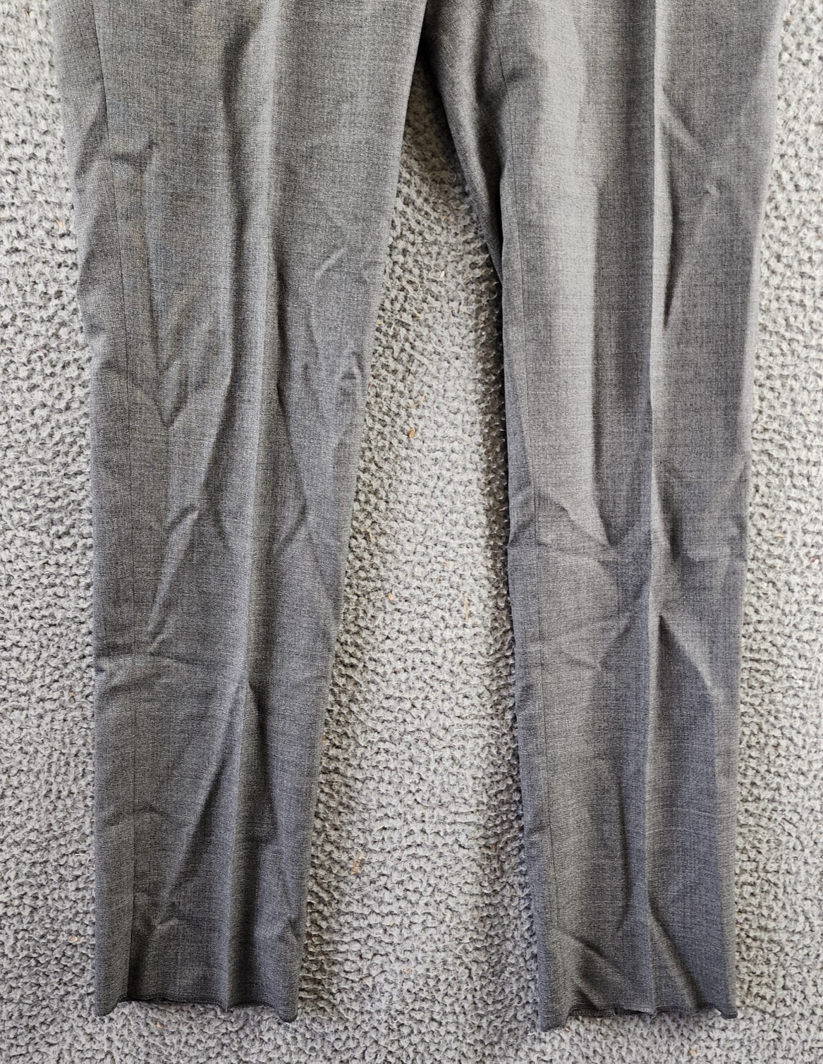 Boglioli Tapered Pants Men's Gray Side & Back Pockets Belt Loops Zipper Closure - Picture 5 of 16