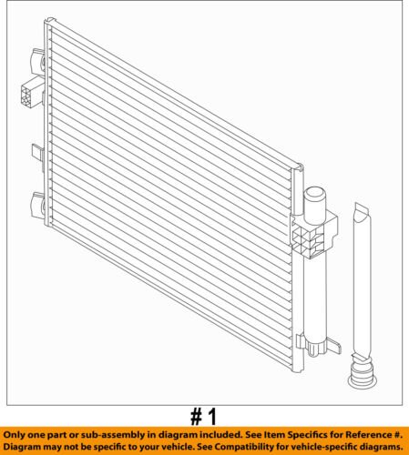 AC Condenser A//C Air Conditioning Direct Fit for 12-14 Ford Focus Brand New