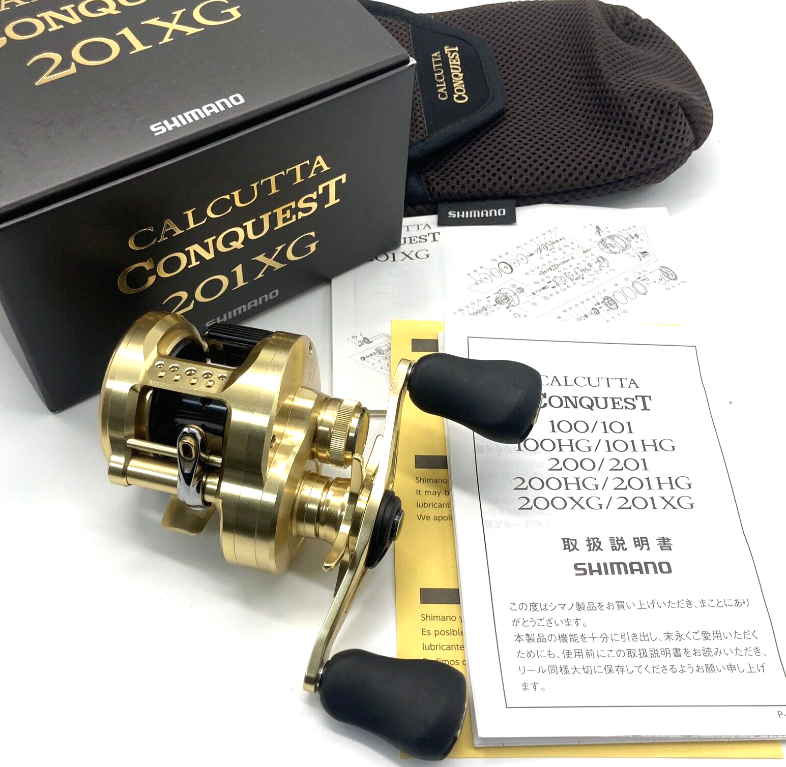 Shimano 22 CALCUTTA CONQUEST 201XG Left Handed Bait Casting Shimano 22 CALCUTTA CONQUEST 201XG Left Handed Bait Casting