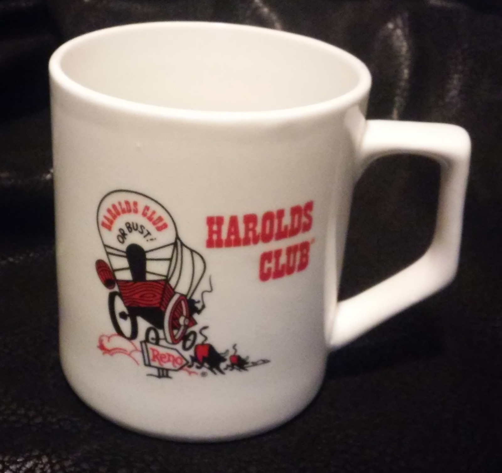 Harolds Club or Bust! Ceramic Mug , Reno , Nevada 8 oz