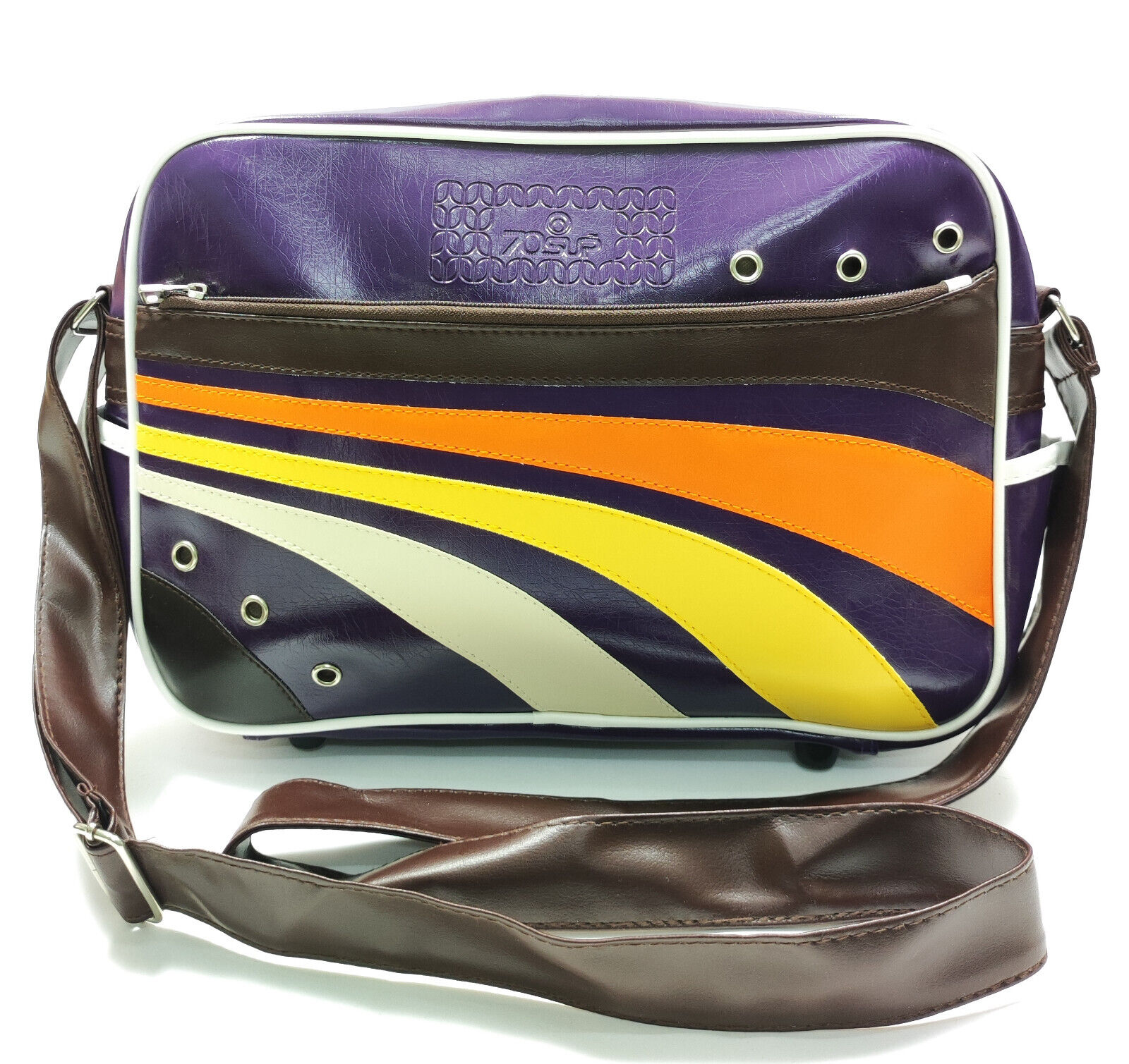70SUP 70's Up 70s Strap Shoulder Bag Zipper Retro design Pockets Handbag NEW 70SUP 70's Up 70s Strap Shoulder Bag Zipper Retro design Pockets Handbag NEW