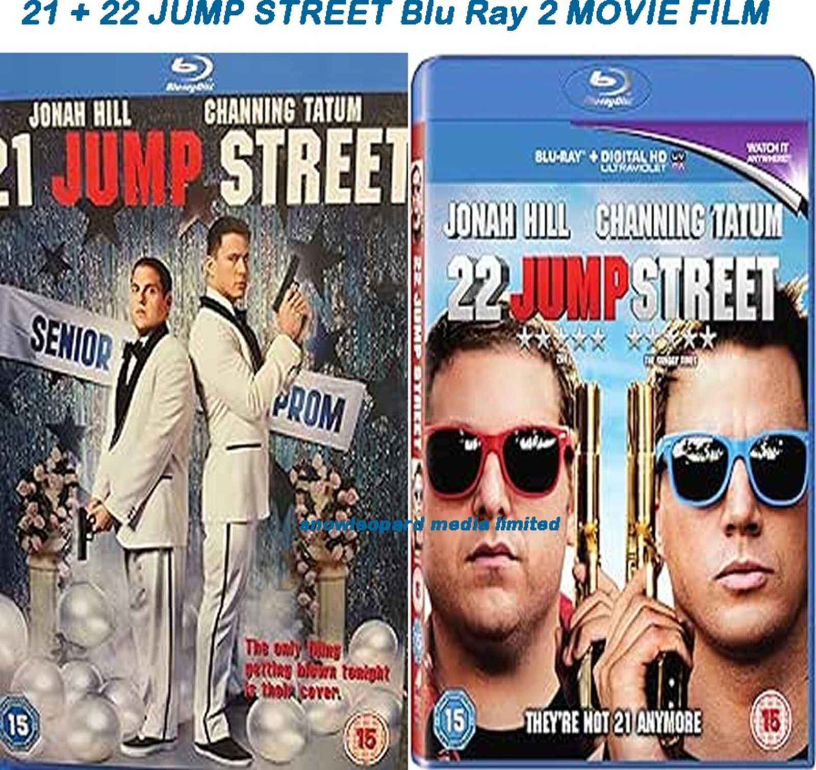 21 + 22 JUMP STREET Blu Ray 2 MOVIE FILM Jonah Hill Channing
