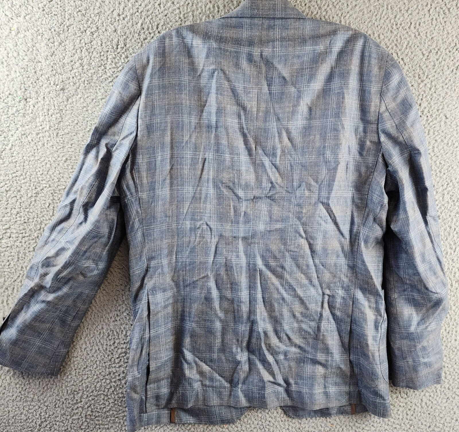 Peter Millar Crown Crafted Andover Plaid Wool-Silk Blend Soft Jacket Men's 40R - Picture 12 of 14