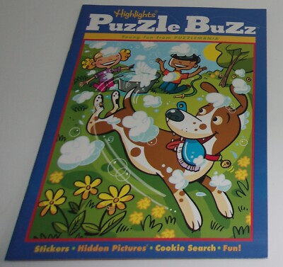 Highlights Puzzle Buzz, Stickers, Hidden Pictures, Cookie Search, Puzzlemania