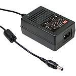 Mean Well GSM25B18-P1J AC/DC Adapter - Desktop - 25 Watts: 18V @ 1.38A - IEC ...