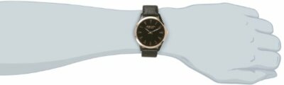 Pre-owned John Eric Johan Eric Men's Je9000-10-007 Helsingor Rose Gold Bezel Black Leather Watch