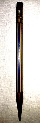 Long FERRULE Long Nose Blue with White Edges Hexagonal Wood Working Mech Pencil