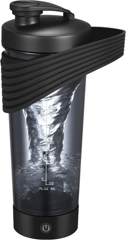 Electric Shaker Bottles for Protein Mixes - 24Oz Protein Shake Blender Bottle Po