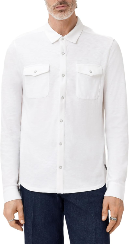 John Varvatos Men's Arvon Western Shirt