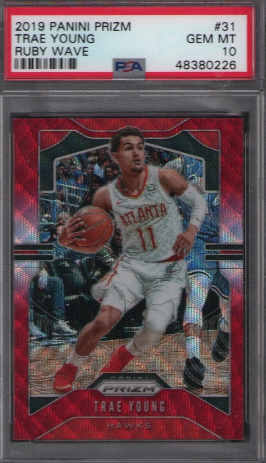 その他 PSA 10 Trae Young Prizm RC Ruby Wave 2018-19 Panini Prizm Trae Young RC PSA 10 RUBY WAVE Color