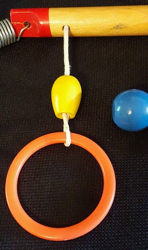 Vintage Crib Toy Hanger Wooden baby toddler retro mobile