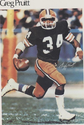1981 Marketcom Mini Posters Greg Pruitt #38