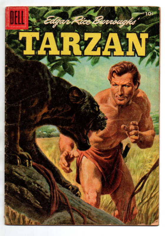 Tarzan #77 - Edgar Rice Burroughs - Dell - 1956 - Vg