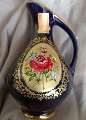  Halbach Vase Geschenke Um German Colbalt Blue Echt Kolbalt Flower Hand Pitcher 