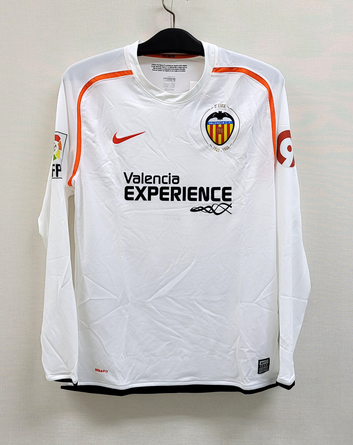 2008-09 VALENCIA Home No.7 VILLA L/S P2R La LIGA jersey 2008-09 VALENCIA Home No.7 VILLA L/S P2R La LIGA jersey