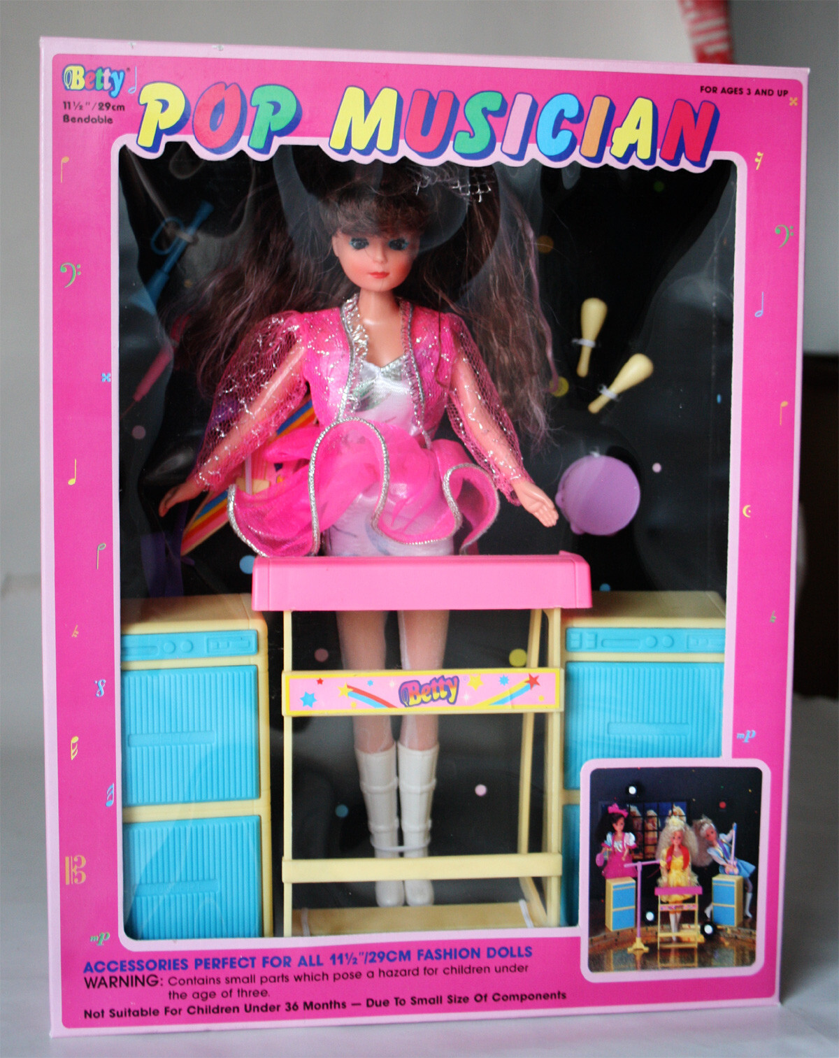 VINTAGE BETTY TEEN BENDABLE DOLL POP MUSICIAN M&C SINDY