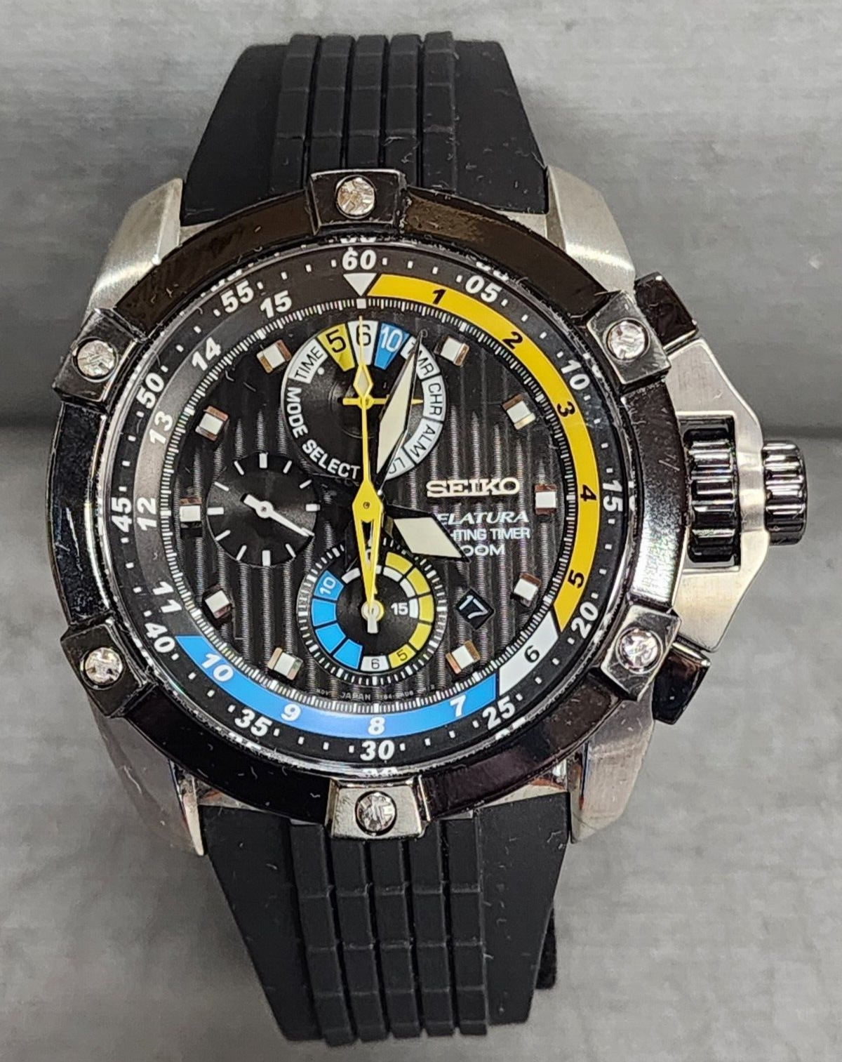 SEIKO VELATURA YACHTING TIMER 200M Mens Watch 7T84 0AD0 (S5 SEIKO VELATURA YACHTING TIMER 200M Mens Watch 7T84 0AD0 (S5