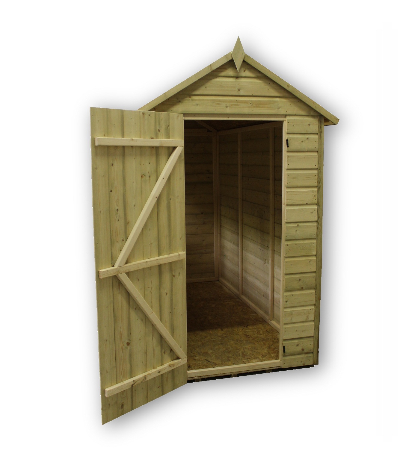 garden shed 5x8 shiplap apex roof tanalised pressure