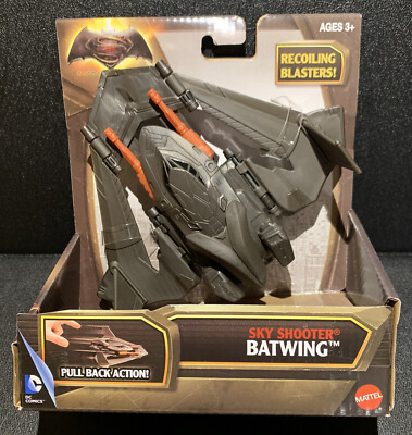 Batman V Superman Sky Shooter Batwing Pull Back 6  2015 Mattel