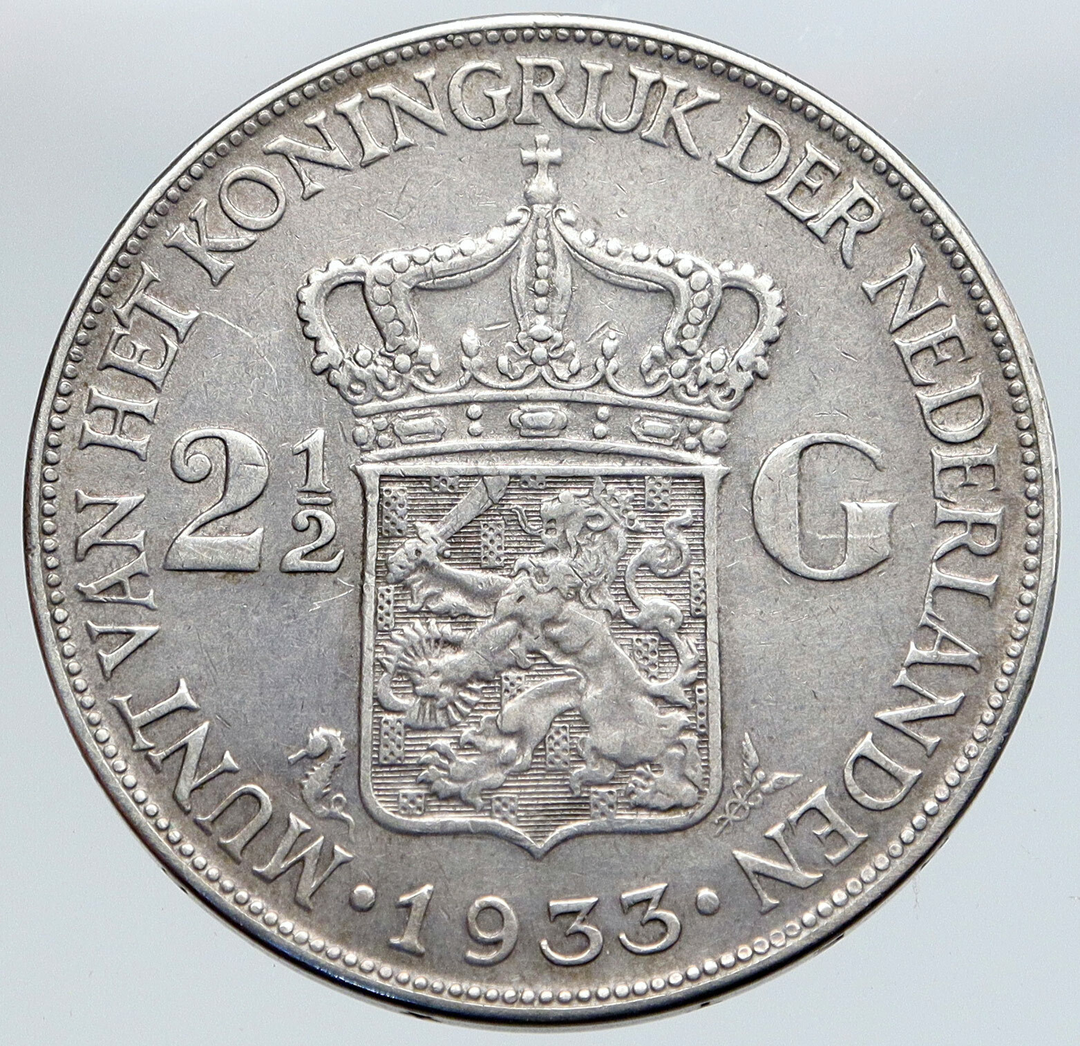 オランダ 1931年 ウィルヘルミナ 2.5ギルダー | 旧貨幣・金貨