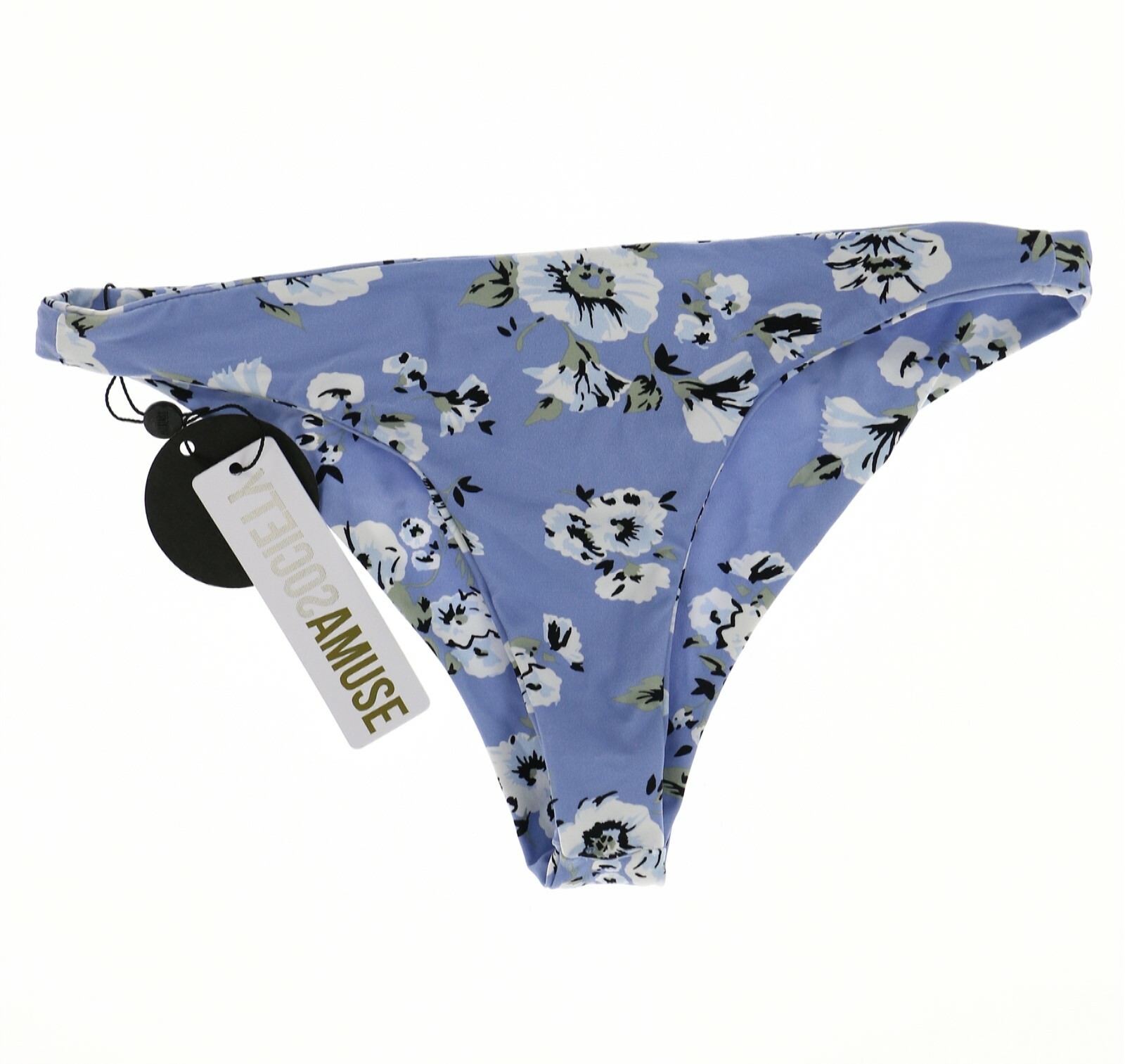 Amuse Society 244520 Womens Floral Bikini Bottom Swimwear Blue Size Small