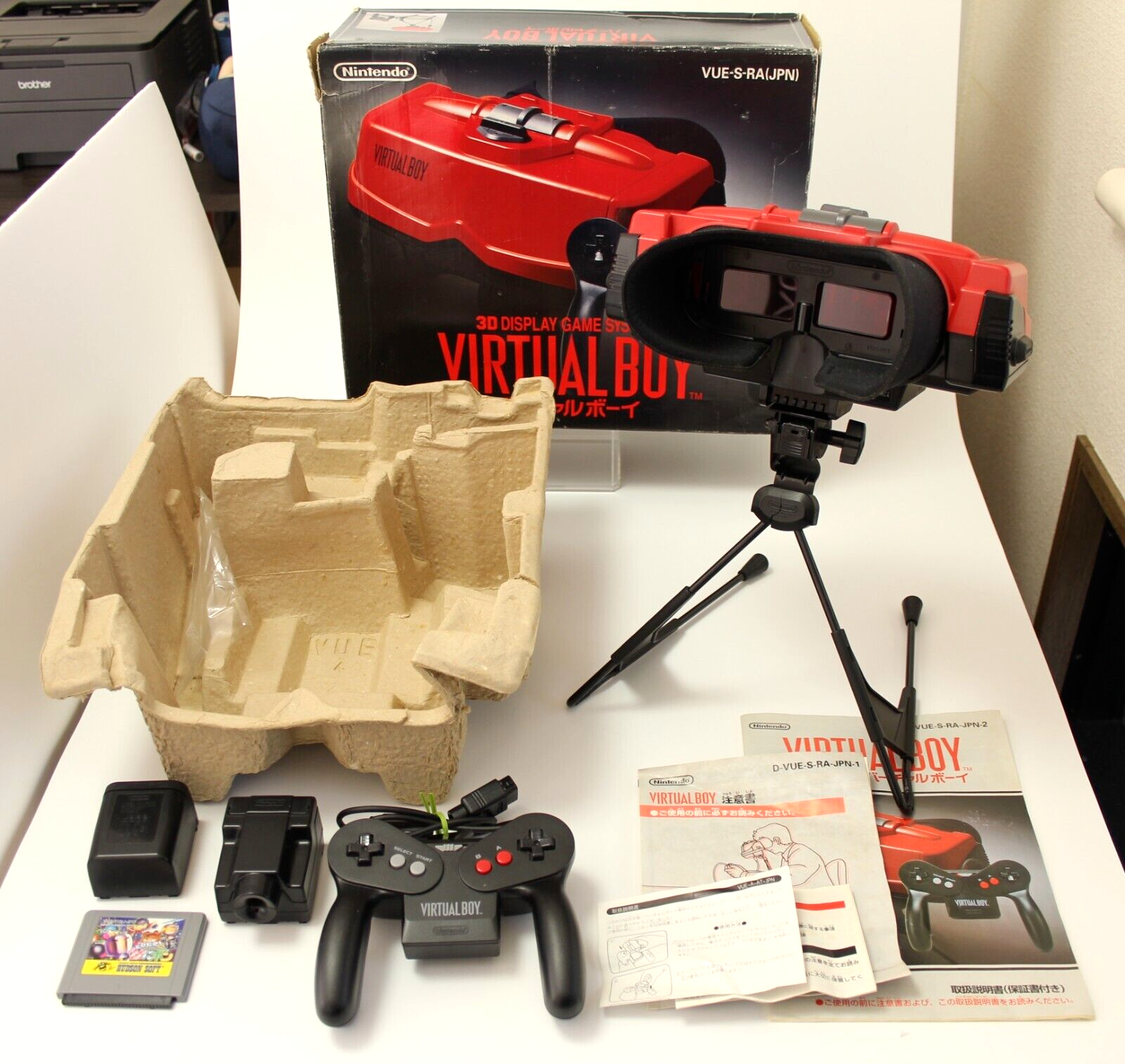 Nintendo Virtual Boy Console Controller Boxed VUE-S-RA VR VB