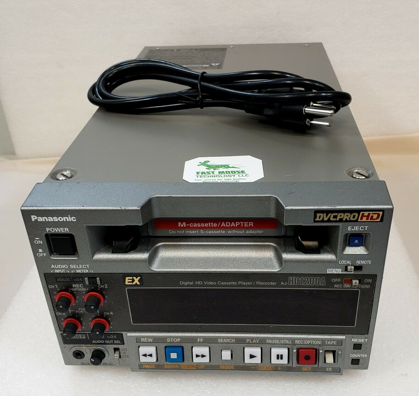Panasonic AJ-HD12000A DVCPRO HD EX Digital HD NTSC PAL VCR Panasonic AJ-HD12000A DVCPRO HD EX Digital HD NTSC PAL VCR
